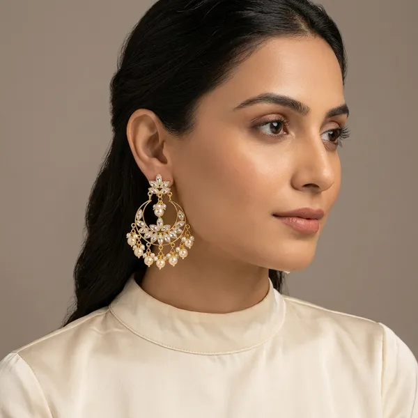 14_Ct_Polki_Handmade_Gold_Plated_Pearl_Drop_Chandbali_Earrings_For_Women