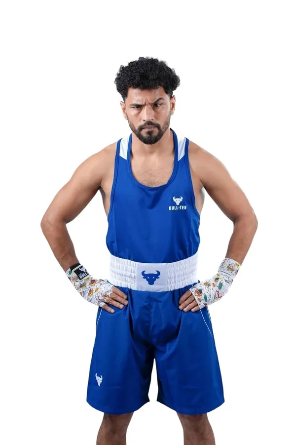 Mens_Boxing_Uniform_Set_Sleeveless_Vest_And_Shorts