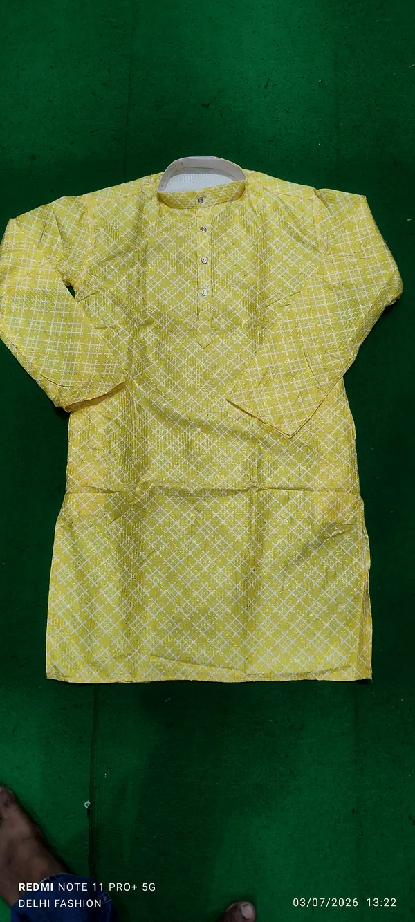 Yellow_Printed_Straight_Kurta_Set_for_Men