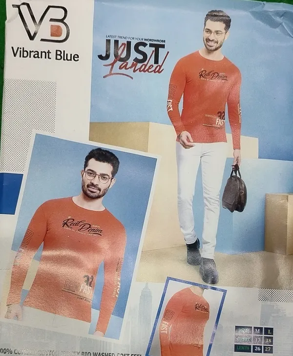 Orange_Cotton_Full_Sleeve_T-Shirt_for_Men