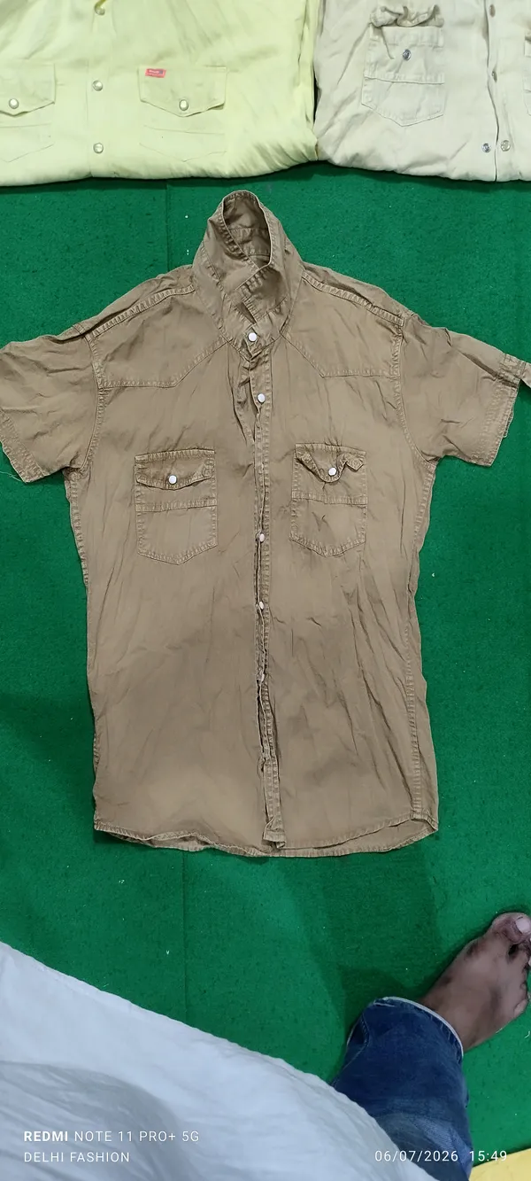 Khaki_Casual_Short_Sleeve_Shirt_for_Men