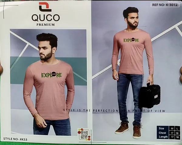 Quco_Pink_Full_Sleeve_T-Shirt_for_Men