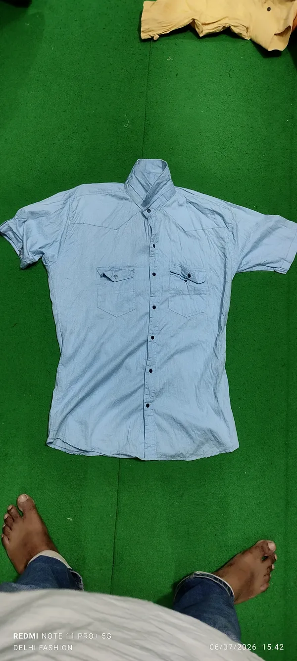 Light_Blue_Short_Sleeve_Casual_Shirt_for_Men
