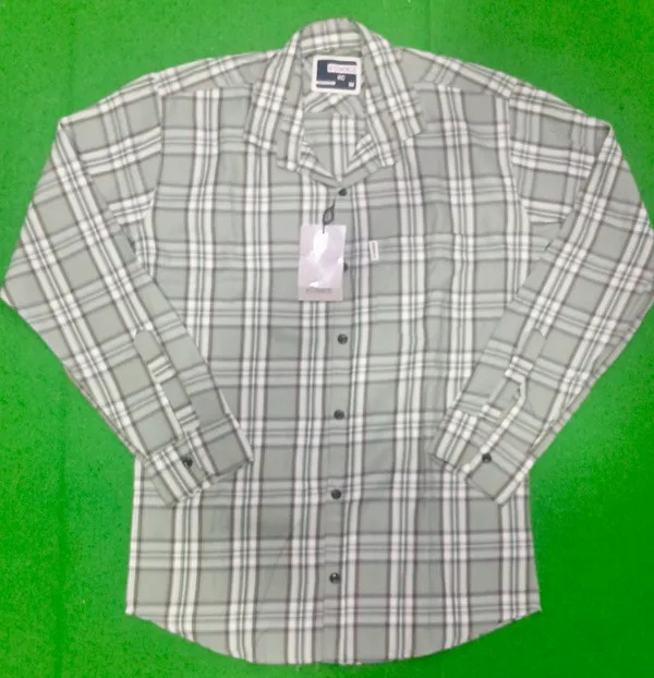 Grey_Checked_Long_Sleeve_Shirt_for_Men