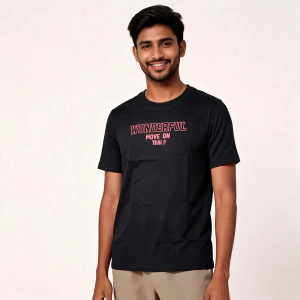 Black_Cotton_Hosiery_T-Shirt_For_Men