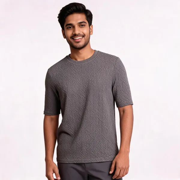 Grey_Denim_Washed_Half_Sleeve_T-Shirt_For_Men
