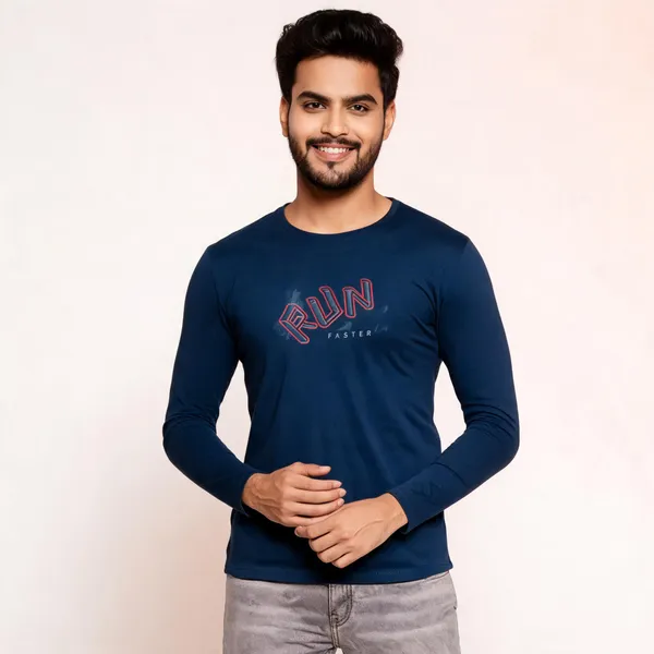 Navy_Cotton_Hosiery_T-Shirt_For_Men