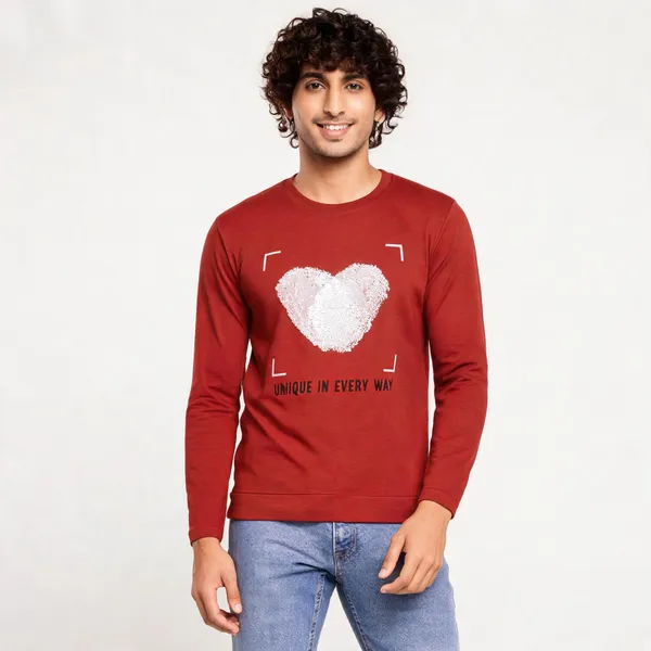 Red_Cotton_Hosiery_T-Shirt_For_Men