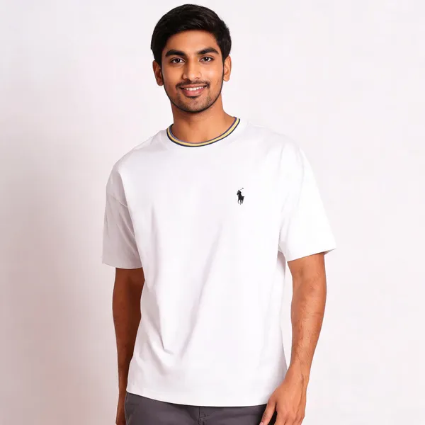 Flagged:_Color_Value_'White_Dounsolder_Tshirt'_Is_Unclear_-_White_Lycra_Drop_Shoulder_T-Shirt_For_Men