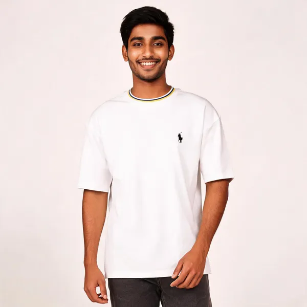 Flagged:_Color_Value_'White_Dounsolder_Tshirt'_Is_Unclear_-_White_Lycra_Drop_Shoulder_T-Shirt_For_Men