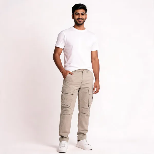 Beige_Cotton_Cargo_Pants_For_Men