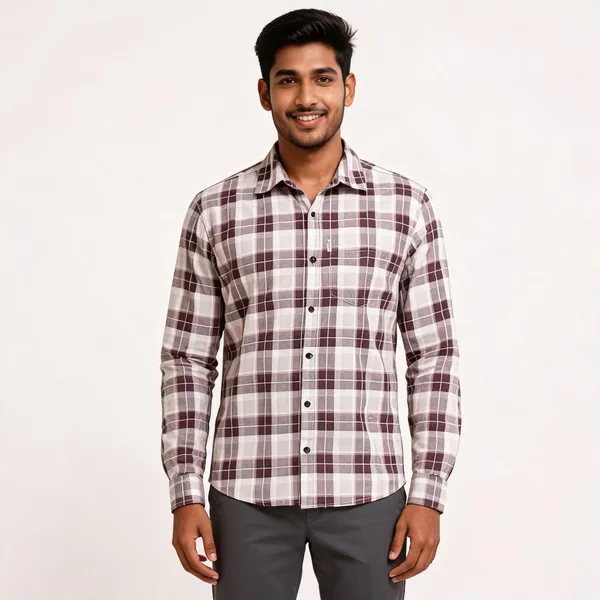 Grey_Oxford_Check_Shirt_For_Men