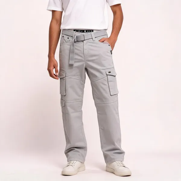 Light_Grey_Cotton_Cargo_Pants_For_Men