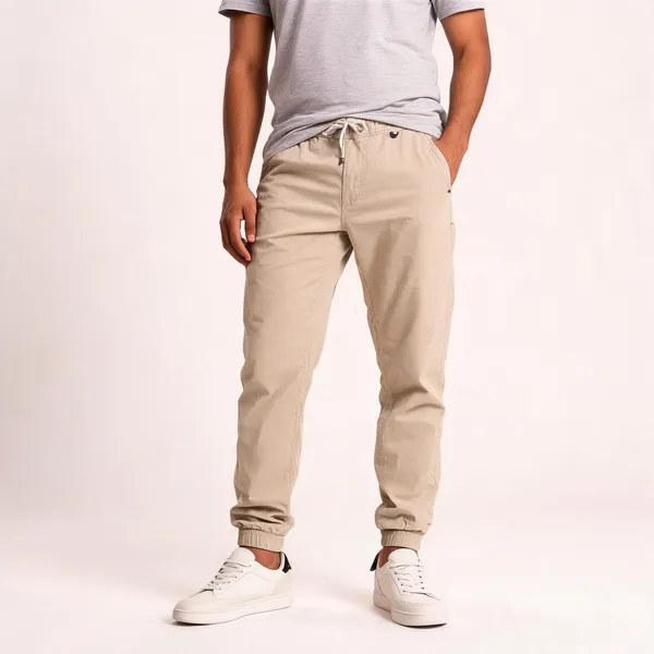 Beige_Cotton_Cargo_Joggers_For_Men