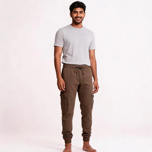 Brown_Cotton_Joggers_For_Men