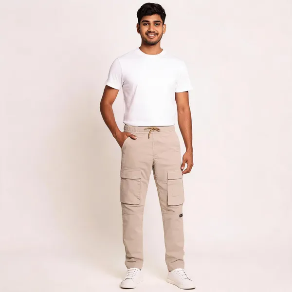 Beige_Cotton_Straight_Fit_Cargo_Pants_For_Men