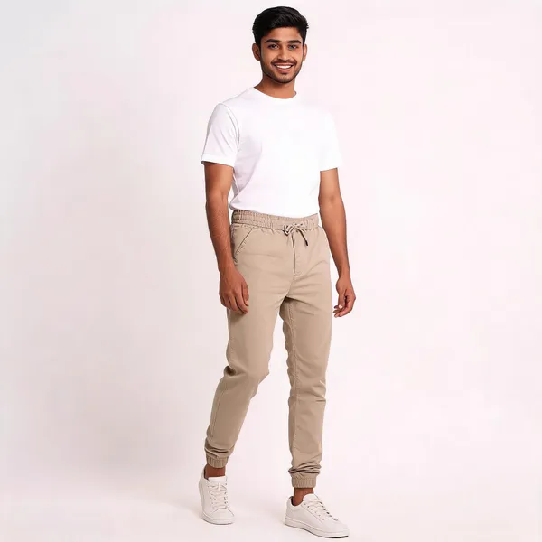 Beige_Cotton_Cargo_Joggers_For_Men