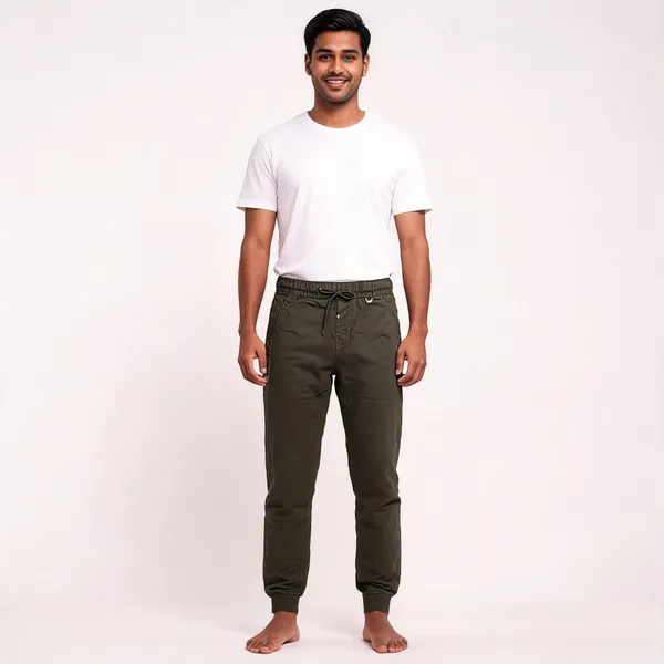 Olive_Cotton_Joggers_For_Men