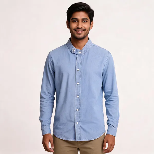 Flagged:_Color_Value_'Rfd_Shirt_Prince_Kalour_Light_Sky'_Is_Unclear_-_Light_Sky_Cotton_Rfd_Shirt_For_Men