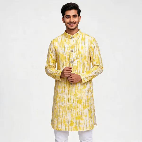 Yellow_Party_Wear_Kurta_For_Men
