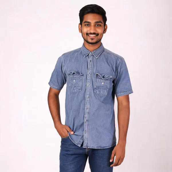 Gray_Cotton_Rfd_Half_Sleeve_Shirt_For_Men