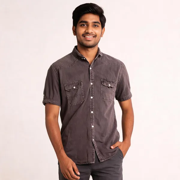 Grey_Cotton_Rfd_Half_Sleeve_Shirt_For_Men
