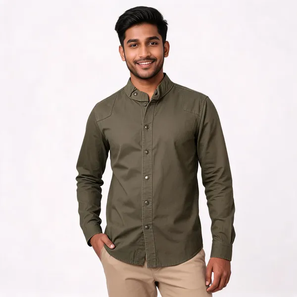 Olive_Cotton_Rfd_Full_Sleeve_Shirt_For_Men