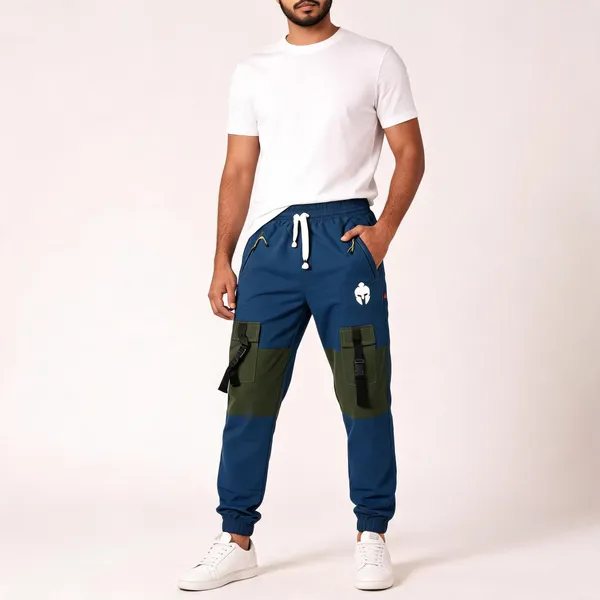 Navy_Blue_Olive_Ns_Fabric_Cargo_Pants_For_Men