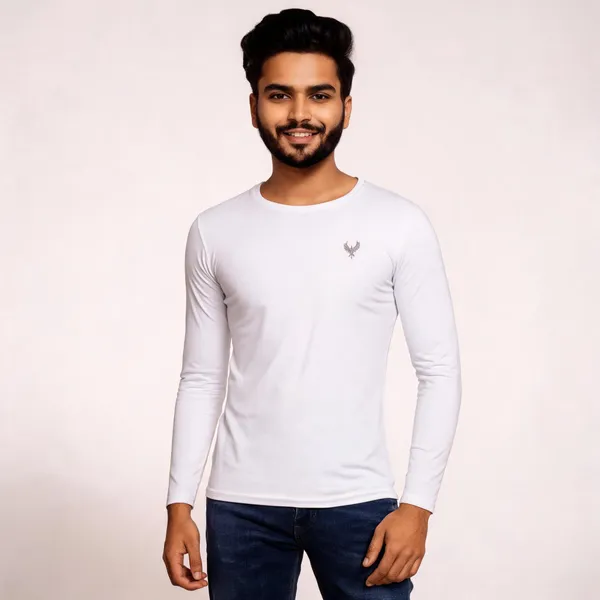 White_Cotton_Hosiery_T-Shirt_For_Men
