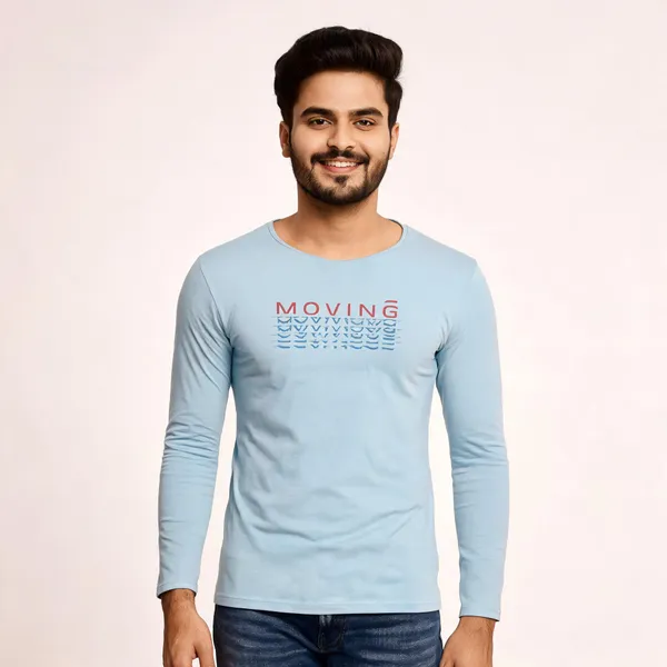 Blue_Cotton_Hosiery_T-Shirt_For_Men