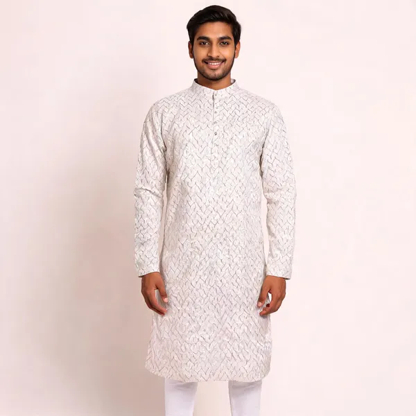 Off_White_Party_Kurta_For_Men
