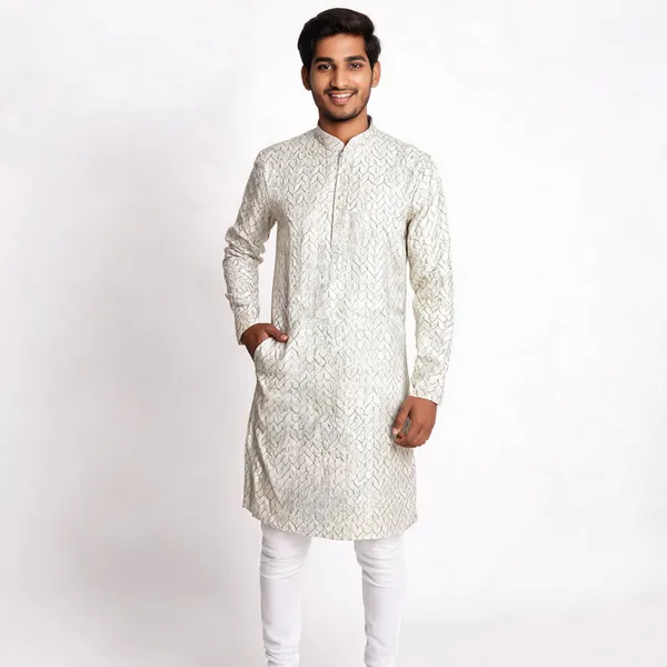 Off_White_Party_Kurta_For_Men