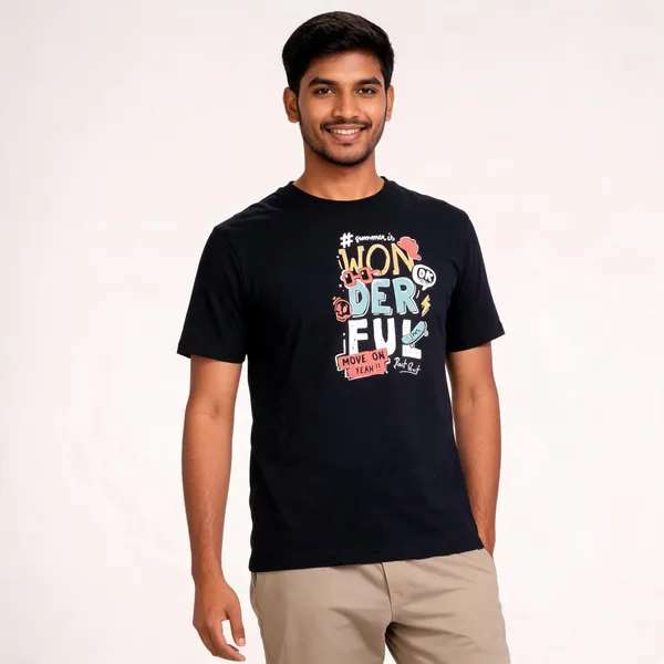 Black_Cotton_Hosiery_T-Shirt_For_Men