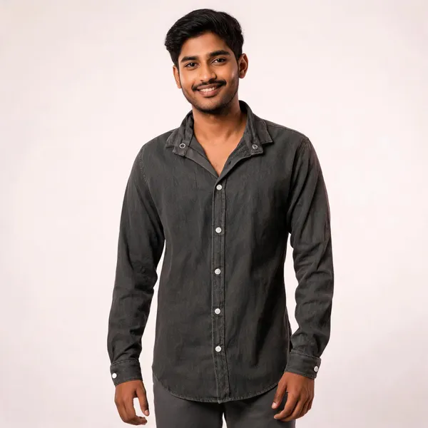 Grey_Rfd_Plain_Shirt_For_Men