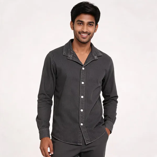 Grey_Rfd_Plain_Shirt_For_Men