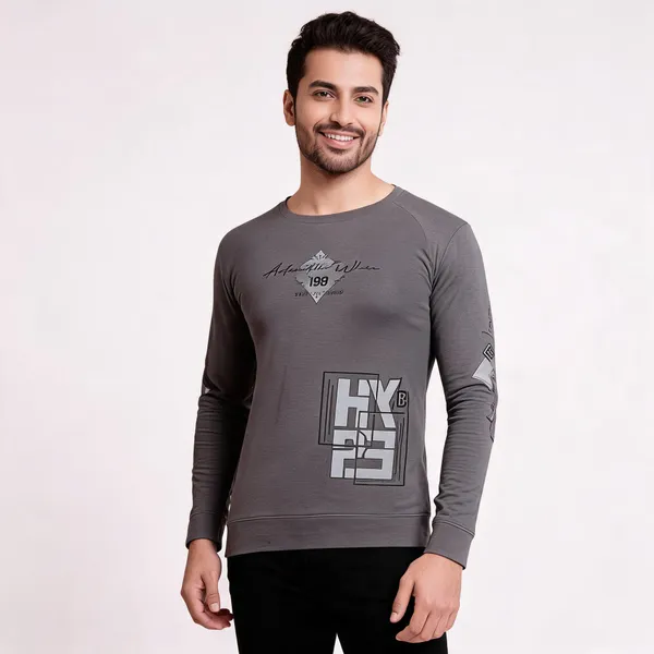 Grey_Cotton_Hosiery_T-Shirt_For_Men