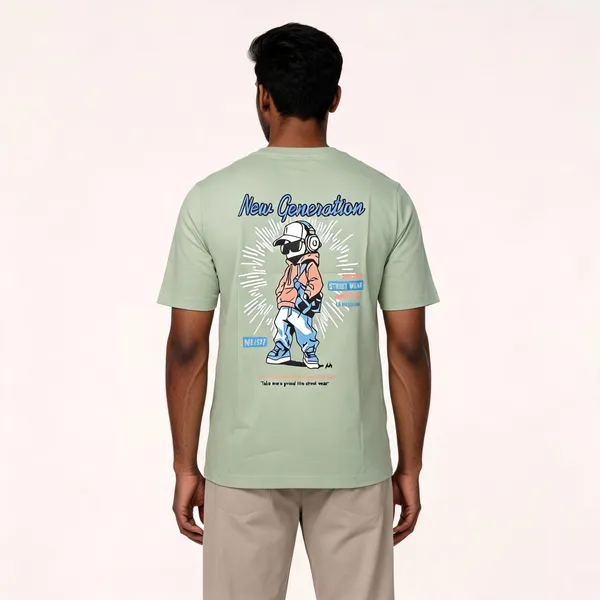 Light_Green_Cotton_Hosiery_T-Shirt_For_Men