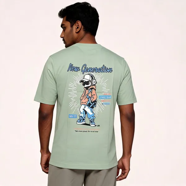 Light_Green_Cotton_Hosiery_T-Shirt_For_Men