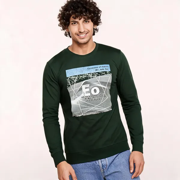 Green_Cotton_Hosiery_T-Shirt_For_Men