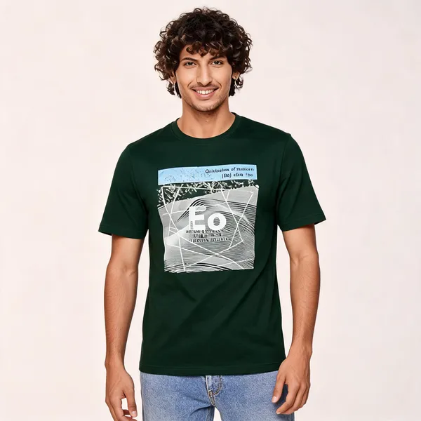 Green_Cotton_Hosiery_T-Shirt_For_Men