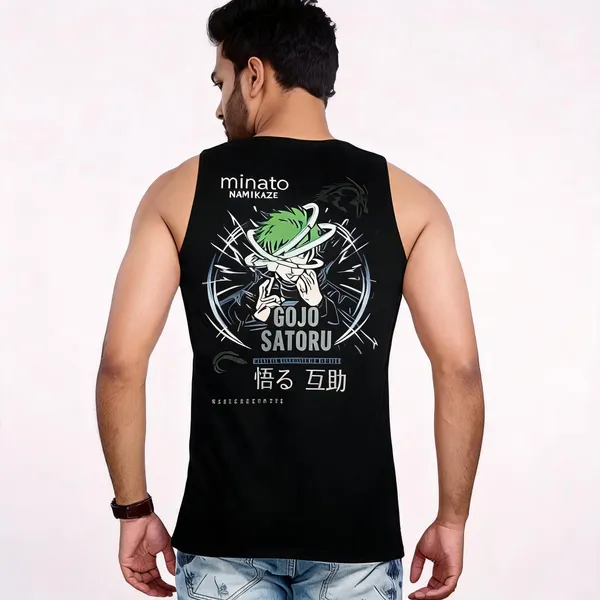 Black_Cotton_Hosiery_Sleeveless_Vest_For_Men