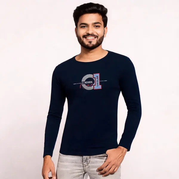Navy_Cotton_Hosiery_T-Shirt_For_Men