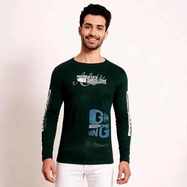 Black_Cotton_Hosiery_T-Shirt_For_Men