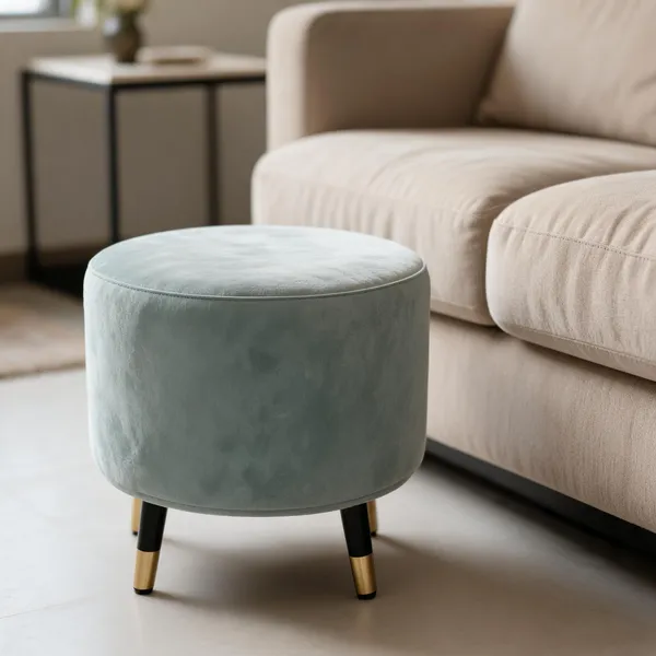 Velvet_Round_Sea_Green_Ottoman_Stool