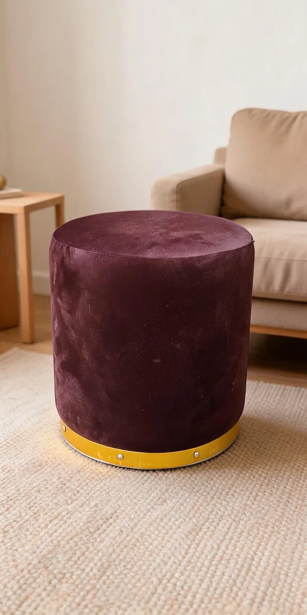 Velvet_Round_Brown_Ottoman_Stool