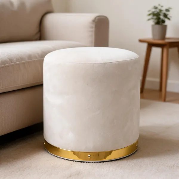 Velvet_Round_Off_White_Ottoman_Stool