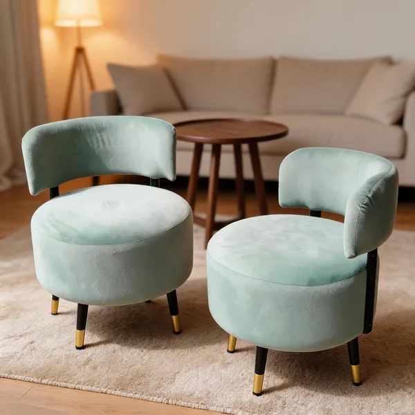 Velvet_Round_Sea_Green_Accent_Chair_Set