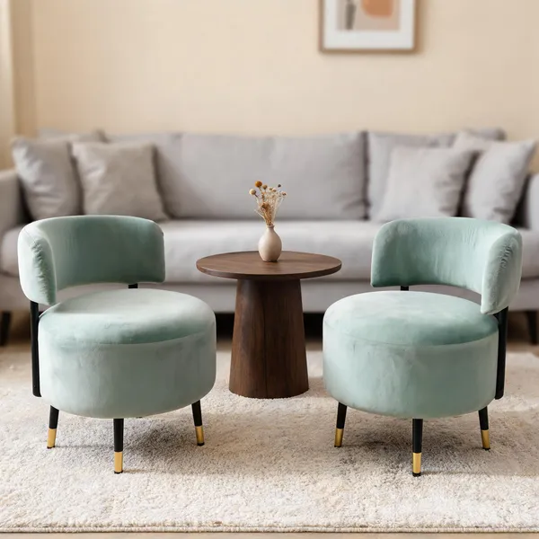 Velvet_Round_Sea_Green_Accent_Chair_Set