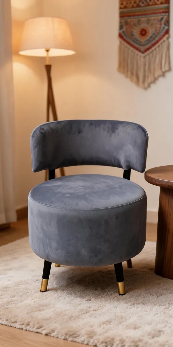 Velvet_Round_Grey_Accent_Chair