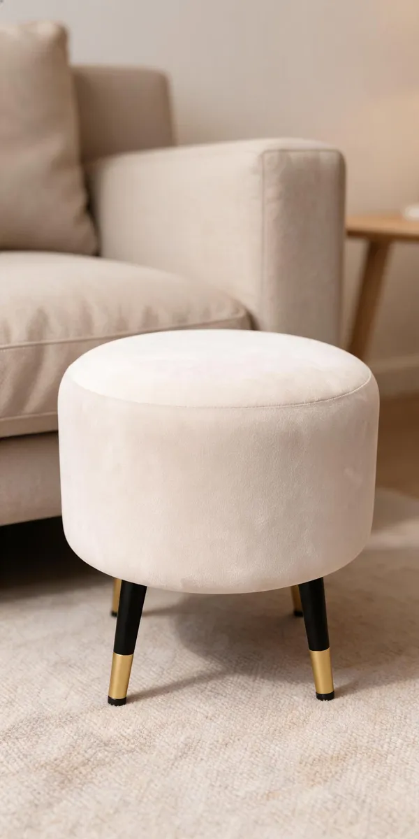 Velvet_Foam_Round_Ottoman_Stool_Off_White